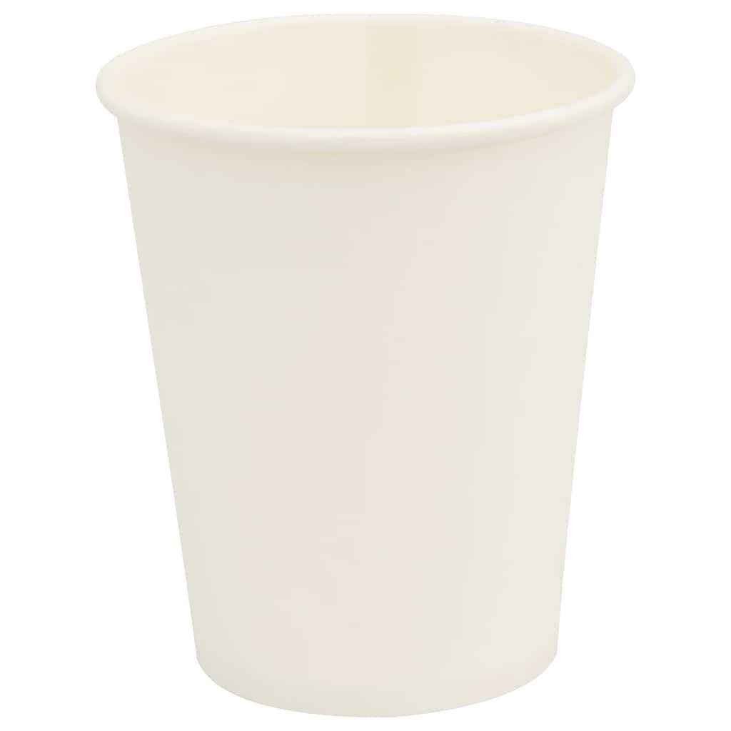vidaXL Papieren Bekers, 1000 stuks, 8oz, 200ml, Wit