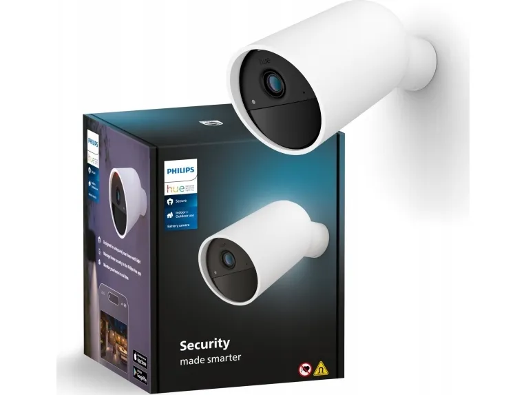 Philips Hue Secure - Netværksovervågningskamera - udendørs, indendørs - vejrbestandig - farve (Dag/nat) - 1920 x 1080 - audio - trådløs - WiFi - Zigbee 3.0