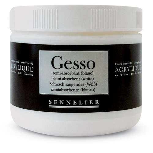SENNELIER Schwach saugendes Gesso (weiß)