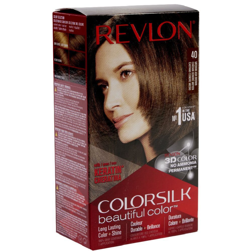 Coloration cheveux  Chatain cendré moyen 40 Revlon