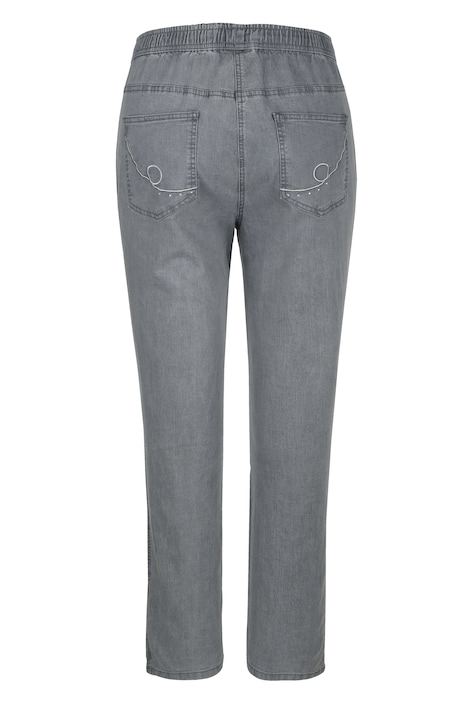 Jeans, Slim Fit, Ziernaht, 4-Pocket, Elastikbund