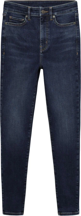 MANGO Carla skinny high-rise jeans Open blue