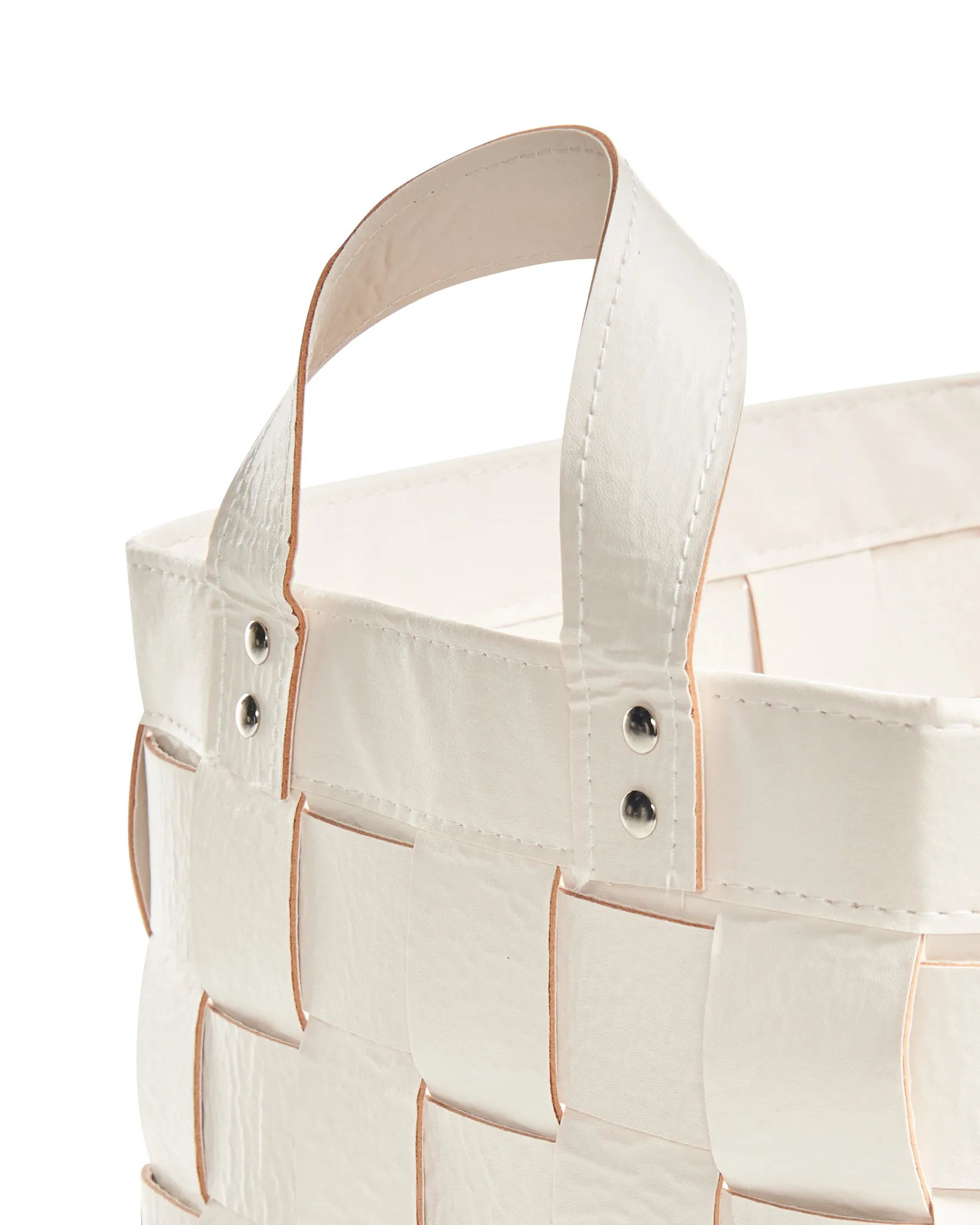 Set van 2 manden SIPPAR Kunstleer Beige