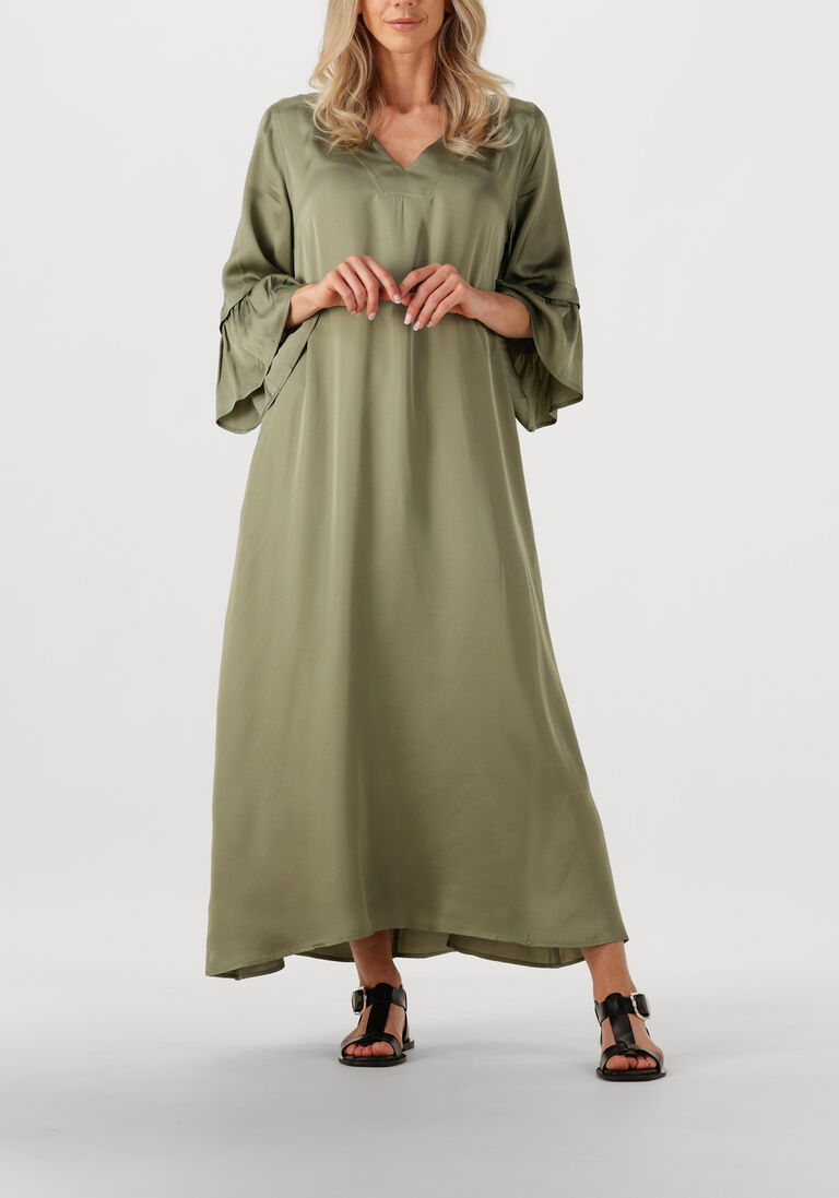 olijf nema maxi jurk n141