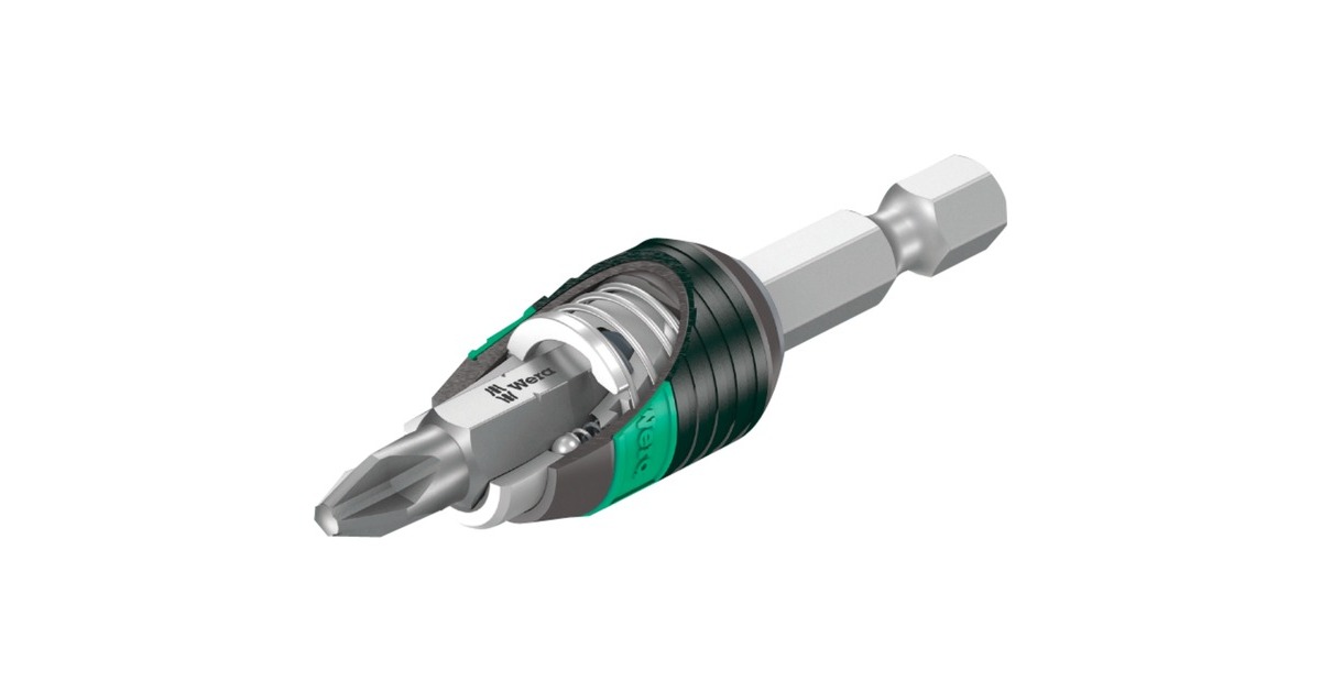 WeraBit-Safe 61 Universal 1, 61‑delig bitset  (Zwart/groen)