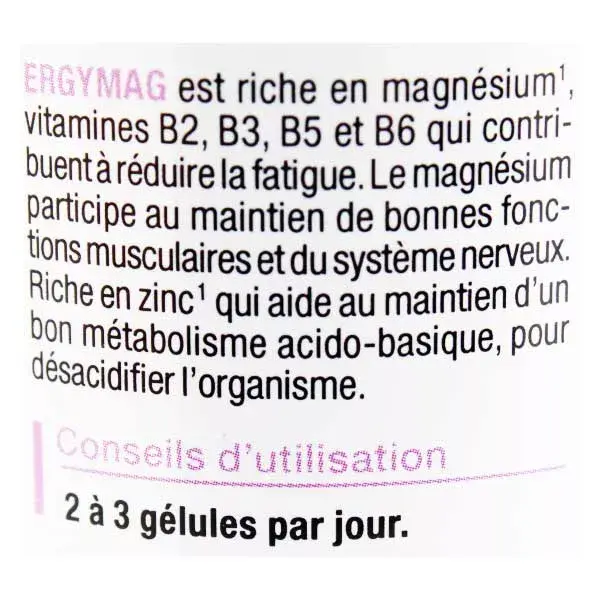 Nutergia Ergymag Magnésio 90 cápsulas