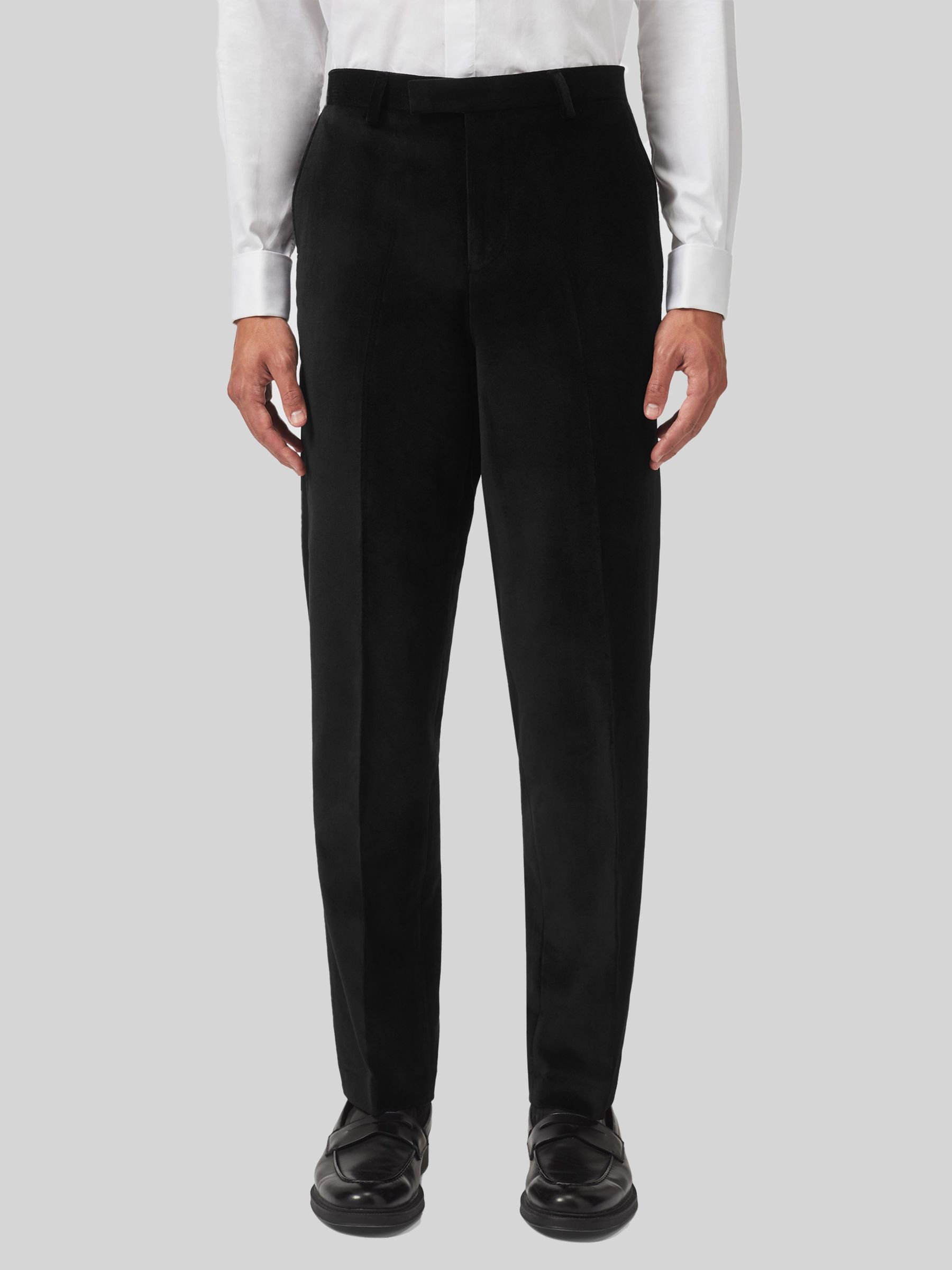 Twisted Tailor Sylvester skinny-fit fluwelen smokingbroek van 100% katoen