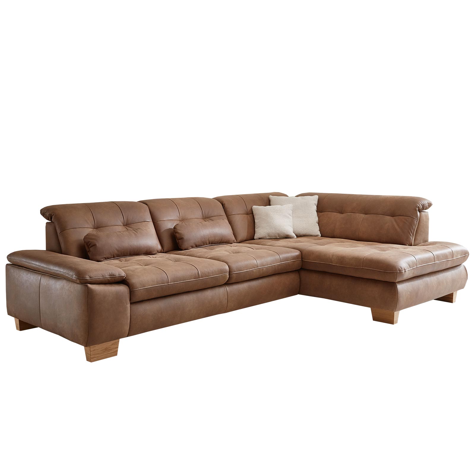 polsterpower Ledersofa - chai - Basismodell - Kombielement rechts