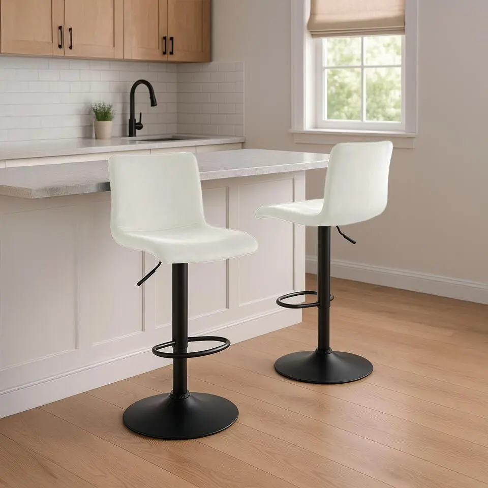 CLP Barkruk Hover Fluweel - creme