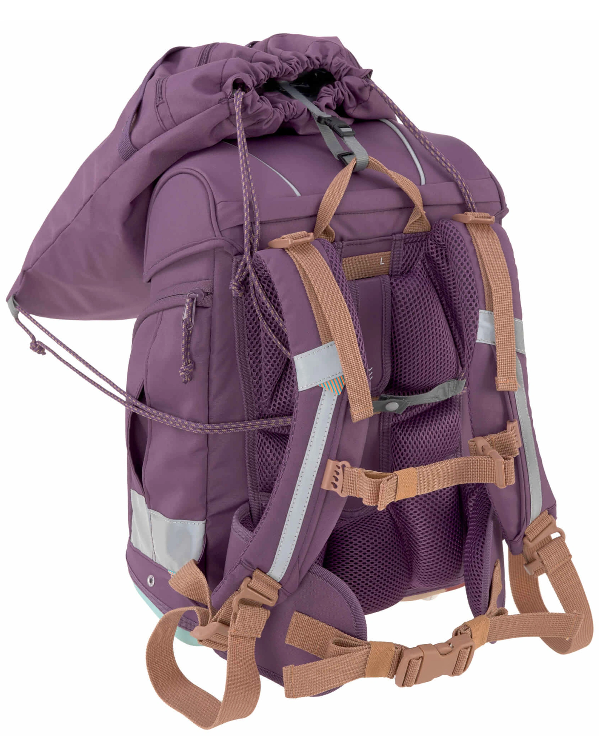 Schulranzen-Set BOXY UNIQUE (30x25x42) 7-teilig in purple