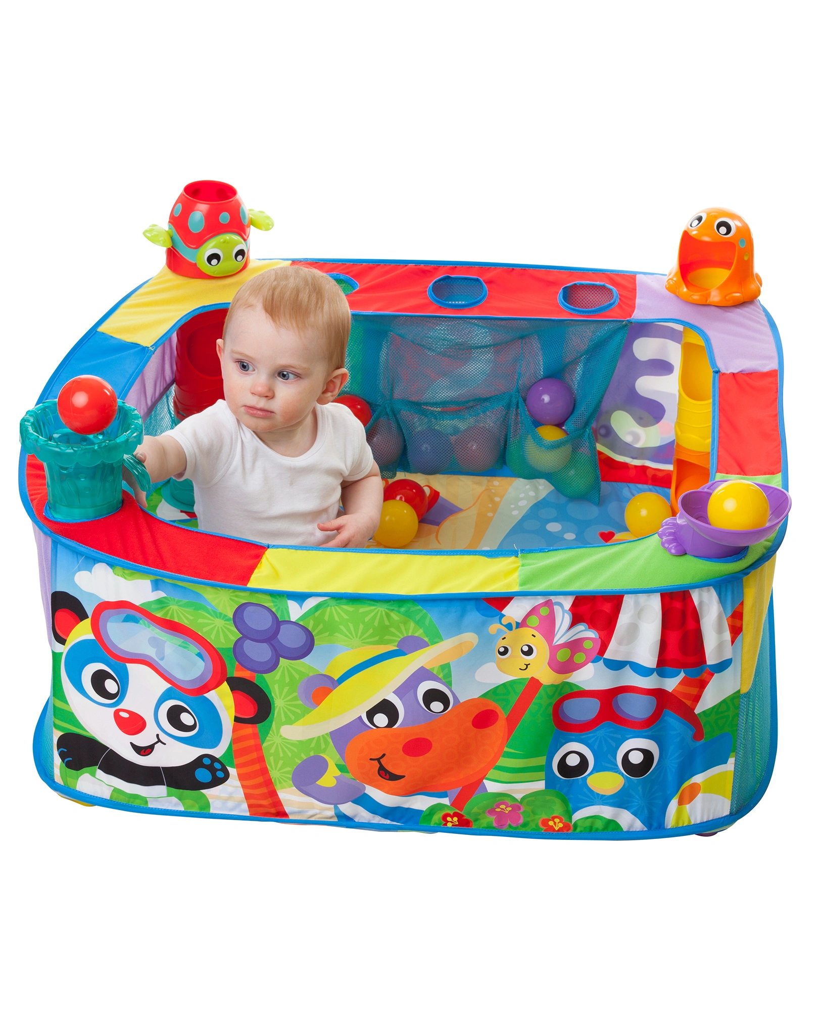 Pop Up Bällebad PLAYGRO - BEACHPARTY (80x80x29)
