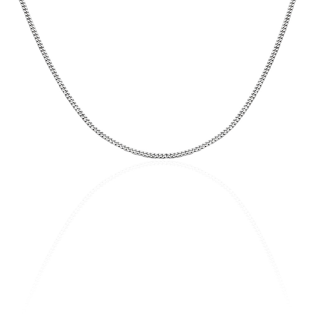 Chaîne Clementine Argent Blanc
