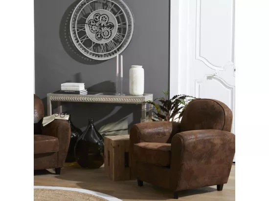 Fauteuil club marron