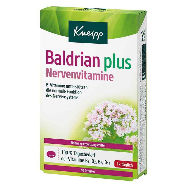 Kneipp Baldrian plus Nervenvitamine Dragees, 40 St