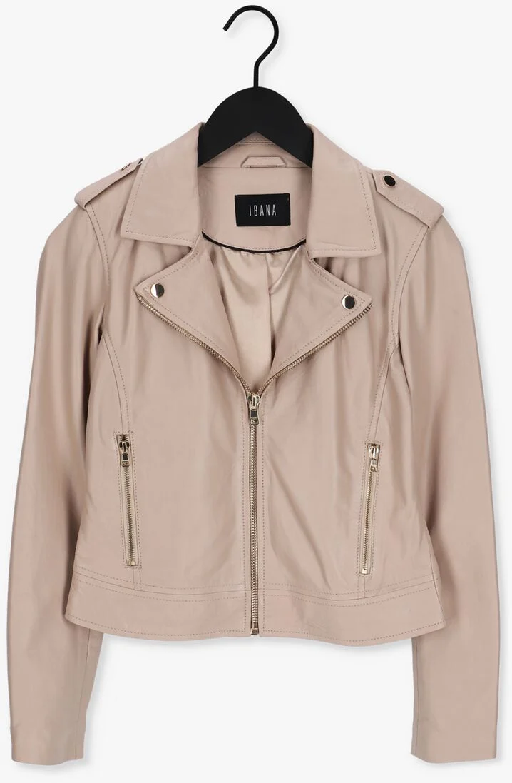 IBANA beige ibana leren jas bruna