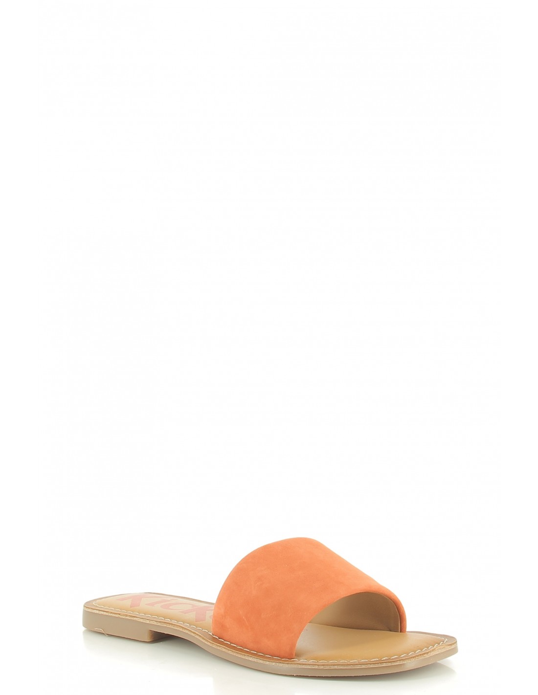 kickers mules femme kick gipsi cuir orange