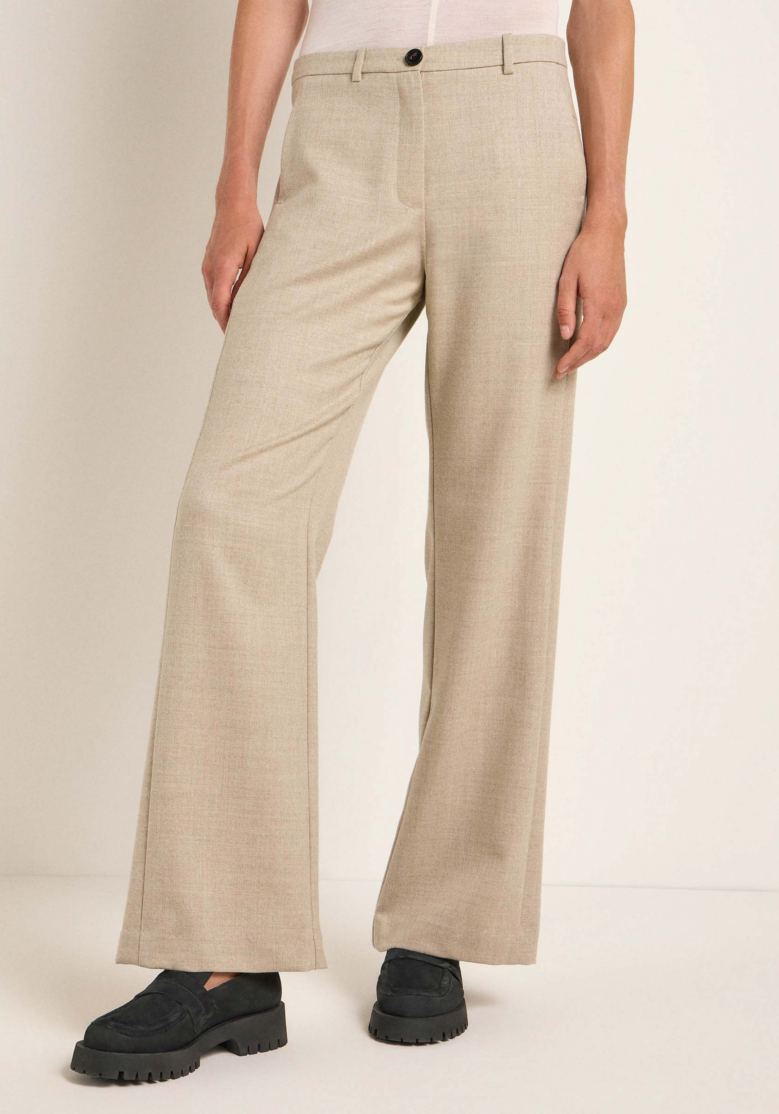 Lanius Marlenehose Beige Melange