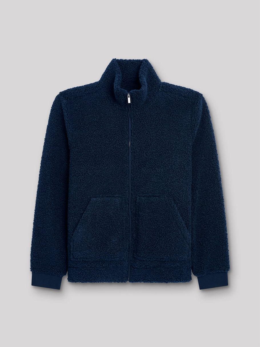 Blouson col montant uni
