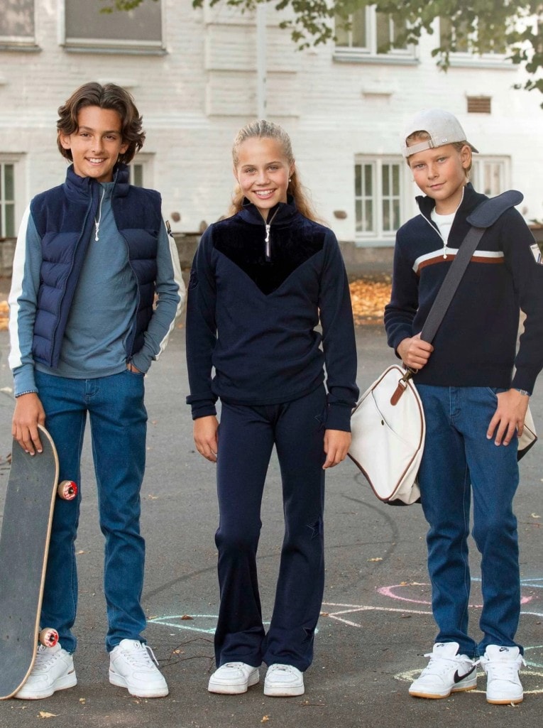 WoolLand Sirdal Half-Zip Genser, Barn<br> Bestselgende genser!