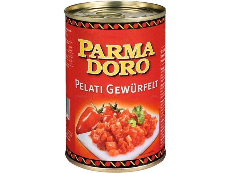 Parmadoro Dose Pelati gewürfelt 395 g Geschälte und gehackte Tomaten