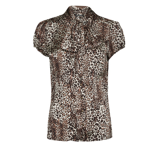 Guess - SS LORENZA SHIRT - Leopard