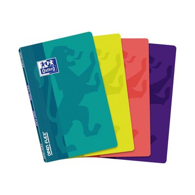 Oxford OpenFlex - Carnet 9 x 14 cm - 96 pages - petits carreaux (5x5 mm) - disponible dans différentes couleurs