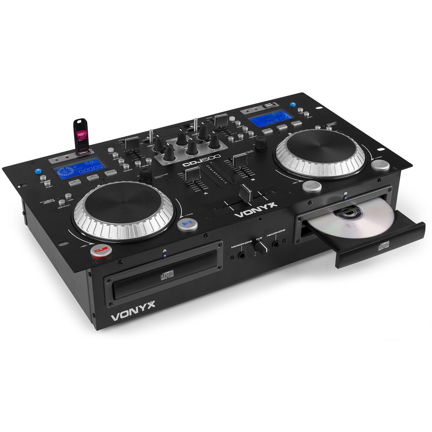 Vonyx CDJ500 dubbele CD speler met versterker