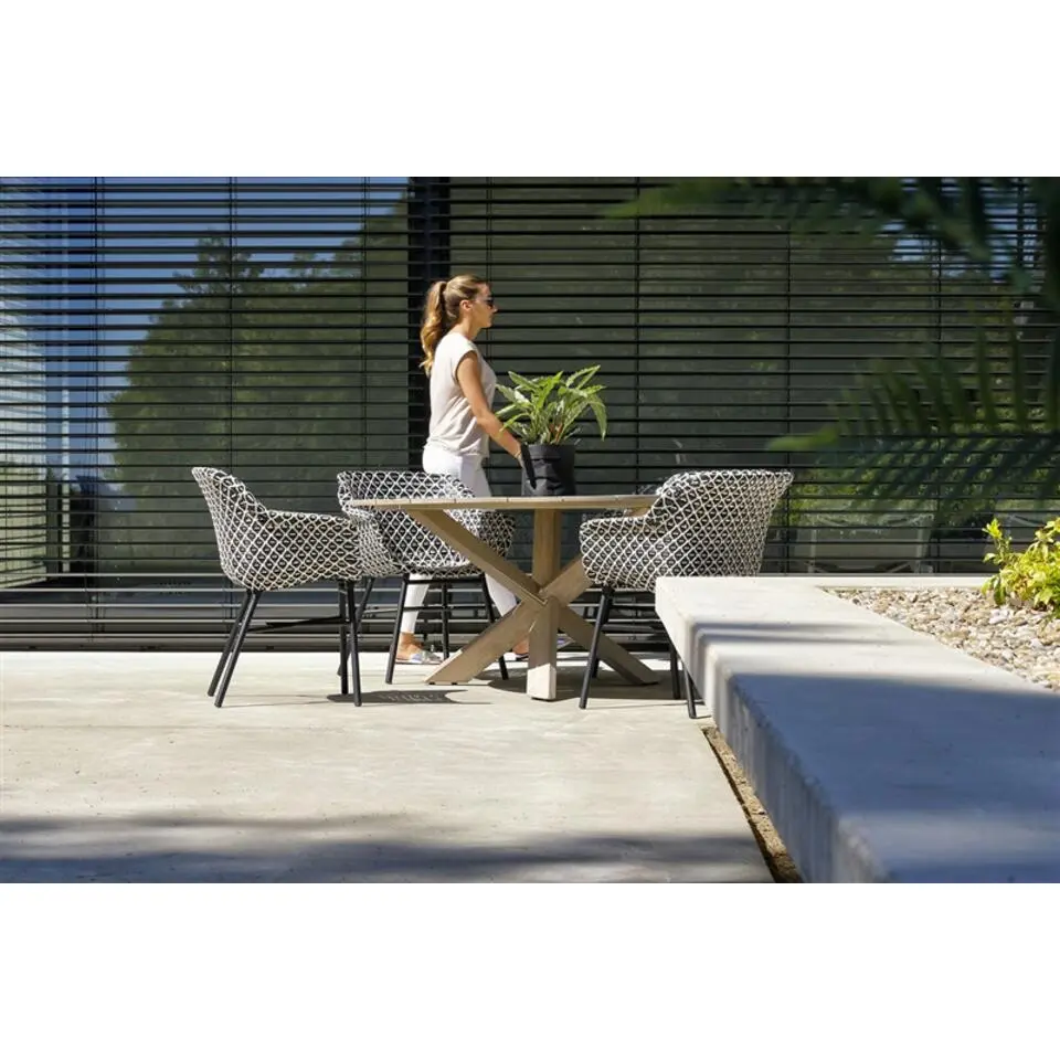 Hartman Delphine dining stoel white - black