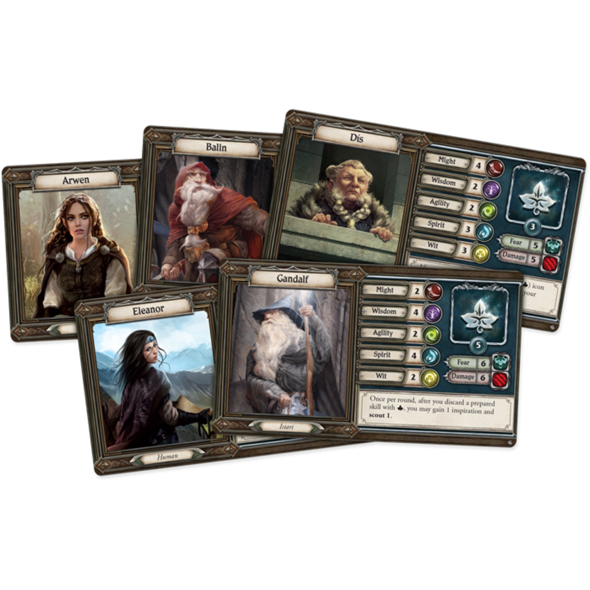 Asmodee Brettspiel Herr der Ringe: Reise durch Mittelerde - Dunkle Pfade