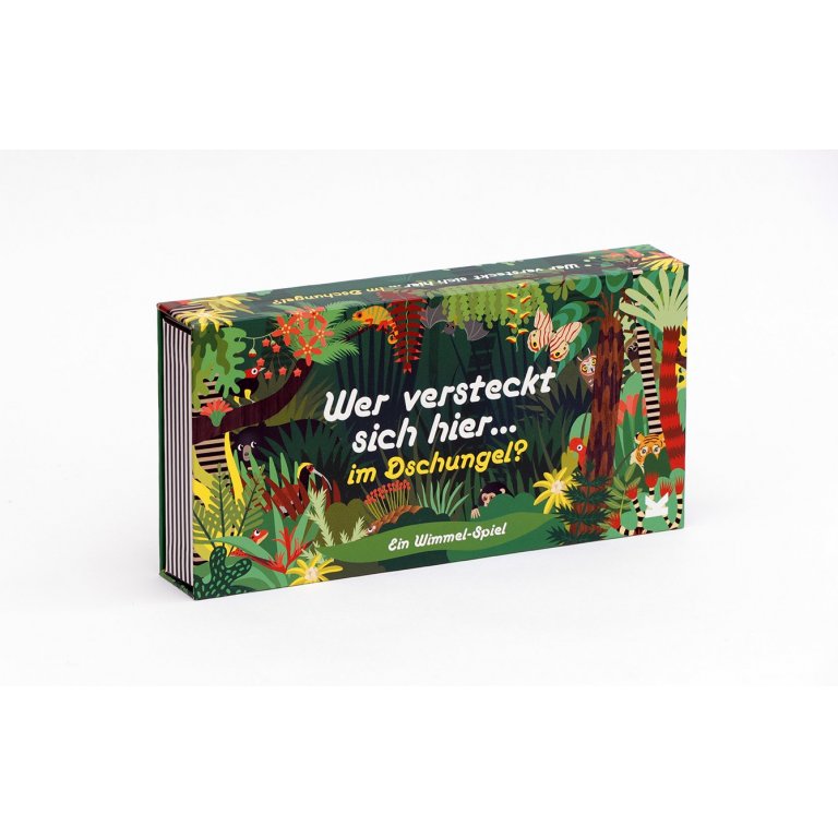 Wer versteckt sich hier…im Dschungel?, Wimmelspiel