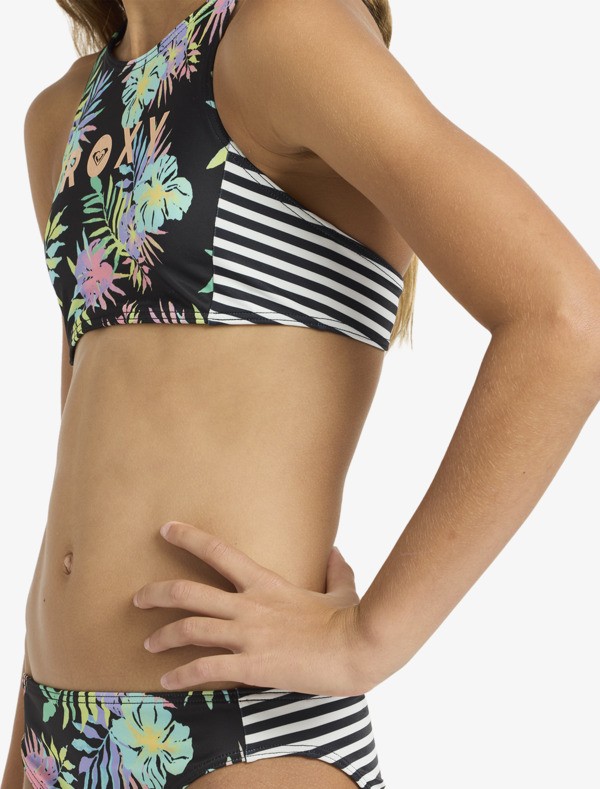 Roxy Active Set Ensemble bikini deux pièces Noir Filles 6-16 ans