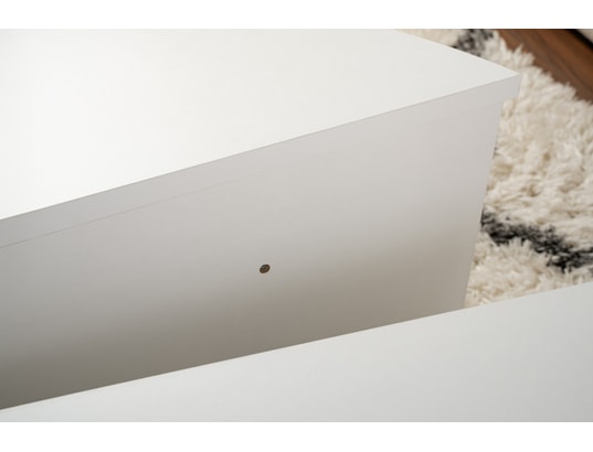 CONCEPT1 - Table basse Orion blanc 90 x 60 x h30cm