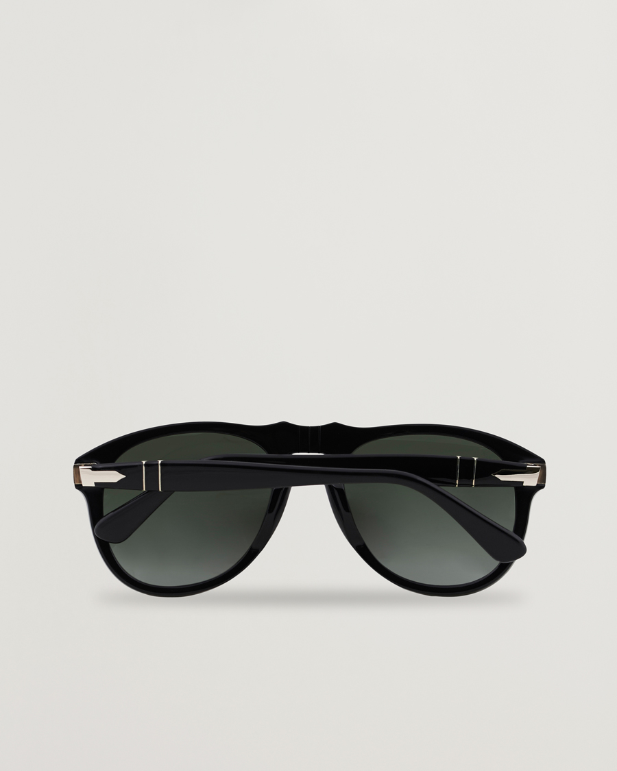 Persol 0PO0649 Sunglasses Black/Crystal Green