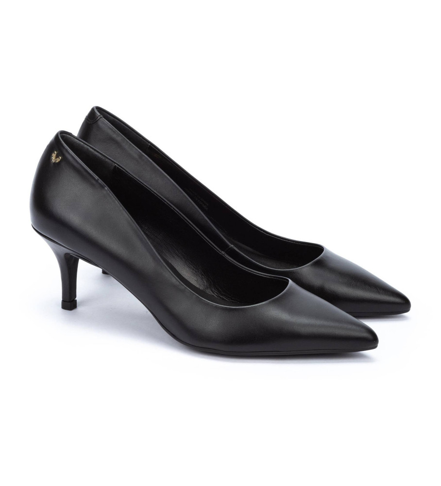 Sapatos Martinelli Fontaine em couro preto - Altura do salto: 6,5 cm -