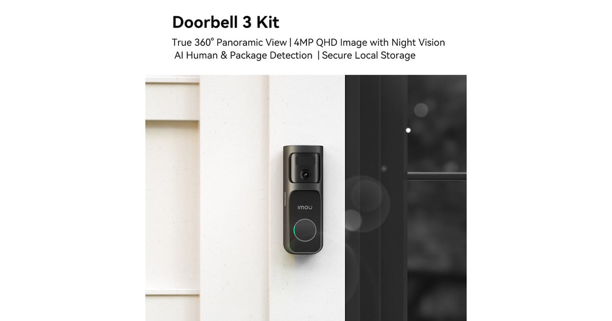 ImouDoorbell 3 Kit  (Zwart)