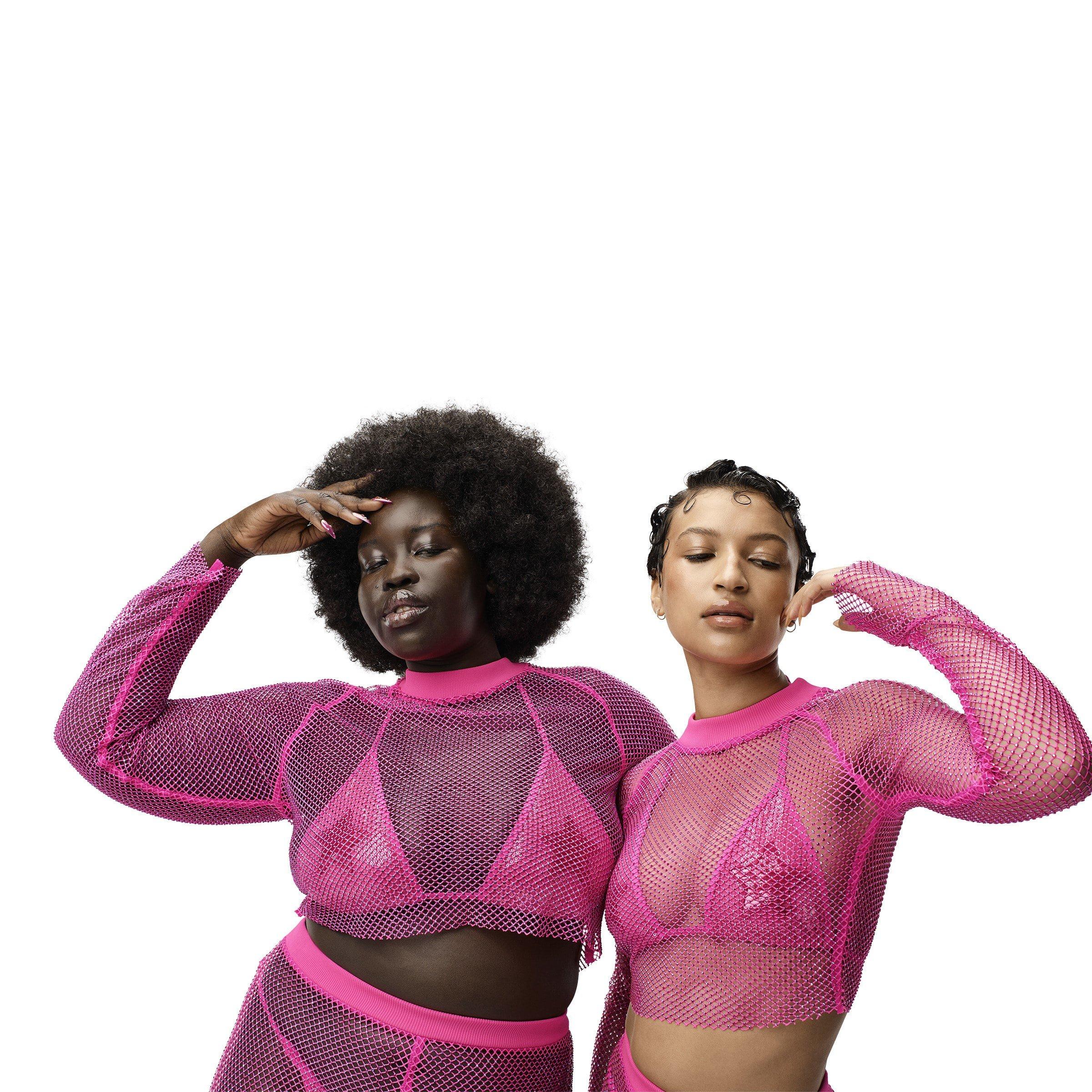 adidas x Ivy Park Crystal Mesh Cover Up Trousers Womens
