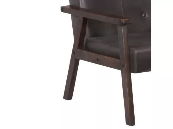Fauteuil Gris Cuir véritable
