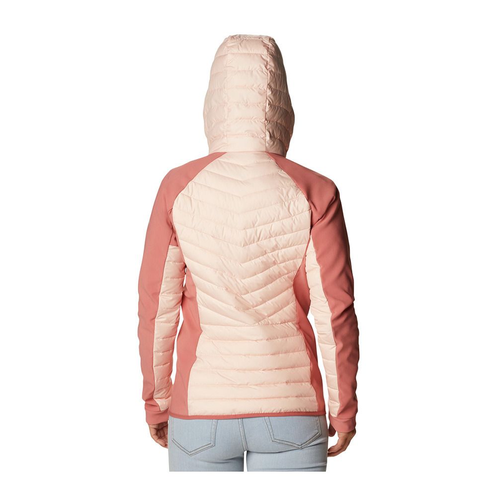 Columbia POWDER LITE HYBRID - Doudoune Femme peach/coral