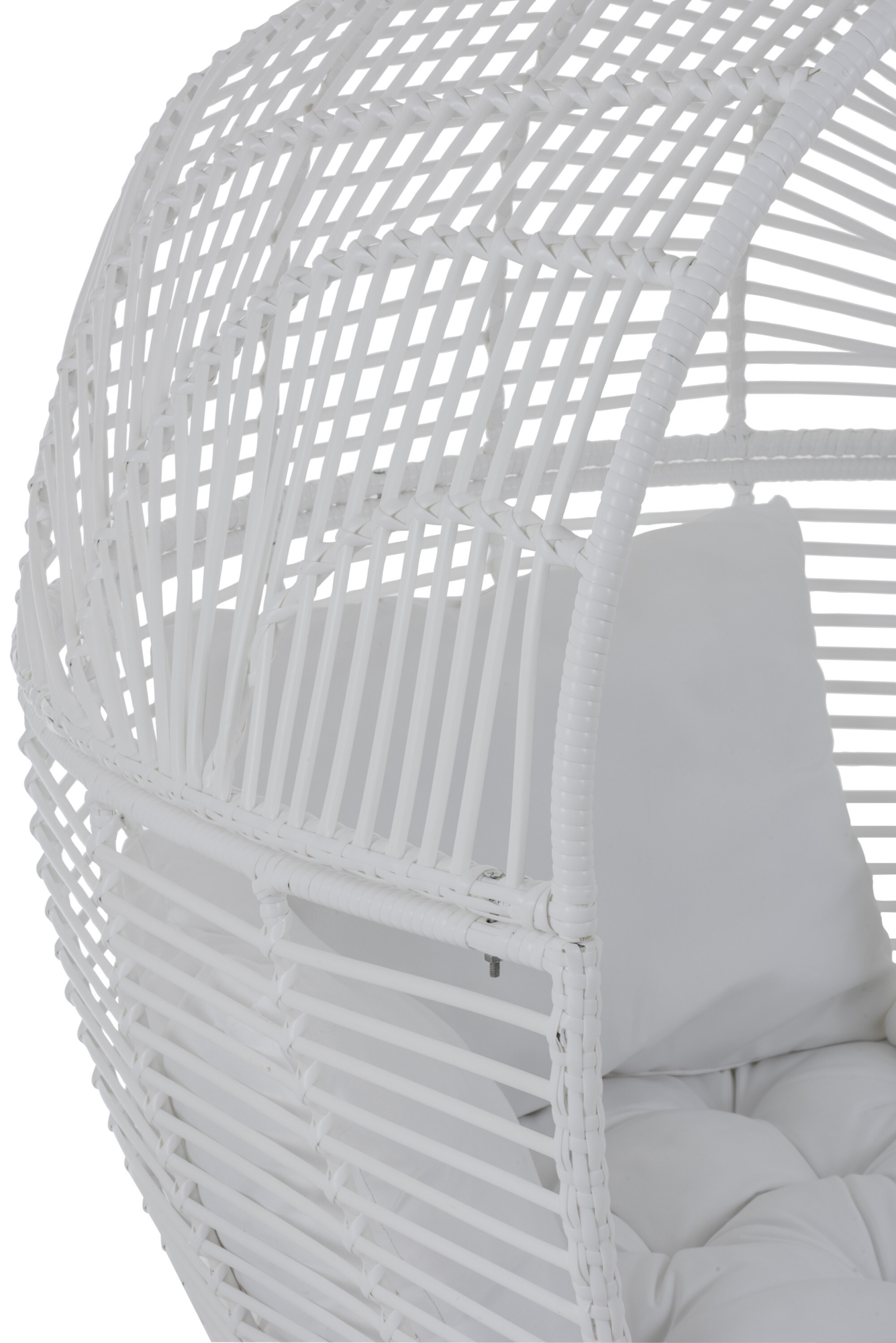 Fauteuil Ovaal staal wit