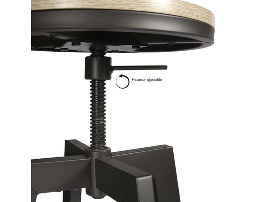 THE HOME DECO FACTORY - Ensemble table et chaises Ensemble table mange debout avec 2 tabourets aria
