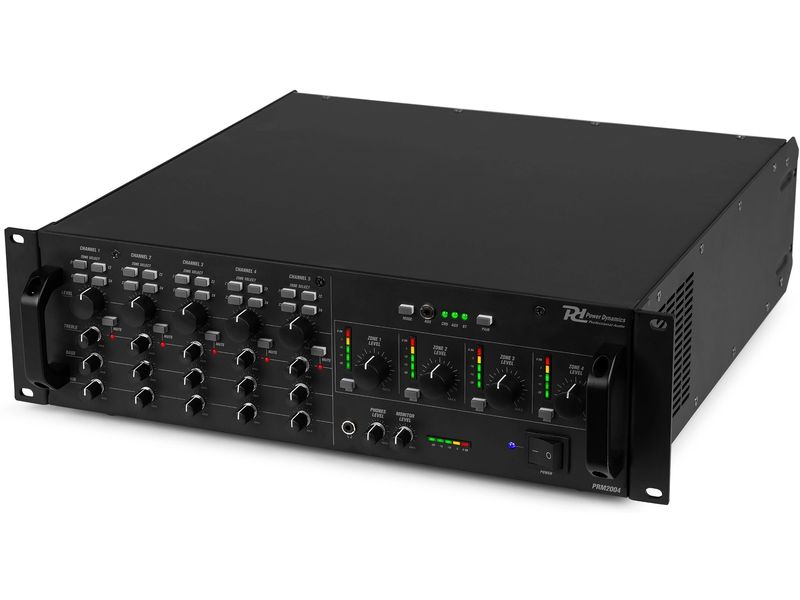 Power Dynamics Verstärker Pro PAM2004 100-V-Matrixverstärker mit 4 unabhängigen Ausgangszonen
