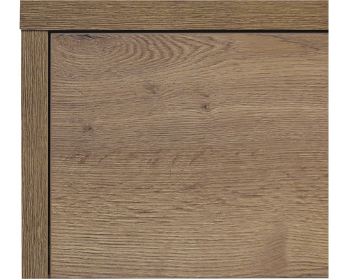Bloxx 120 cm wastafelmeubel met blad voor 2 Tabacco opzetwastafels