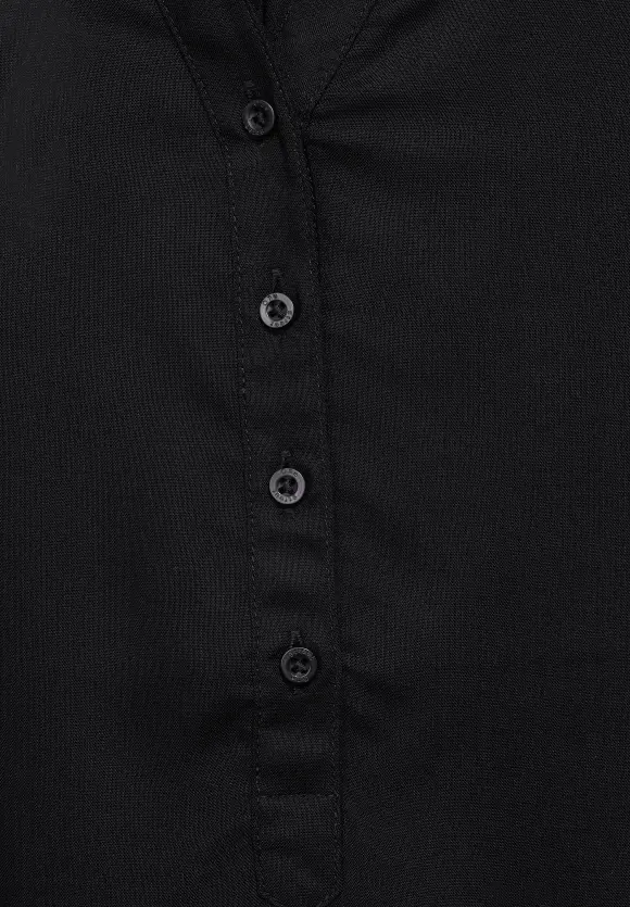 Bluse in Unifarbe - Black