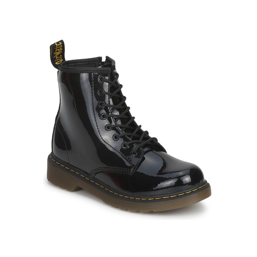 Dr. Martens - 1460 JR BLACK PATENT LAMPER - Noir