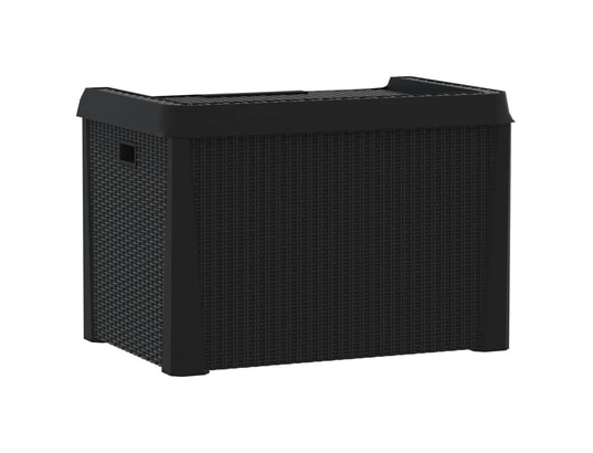 VIDAXL - Coffre Boîte de rangement de jardin anthracite 125 l pp