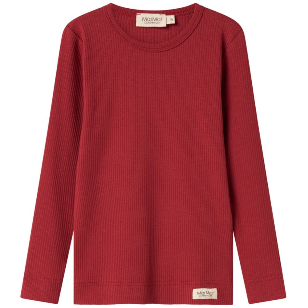 Køb MarMar Modal Hibiscus Red Plain Tee LS