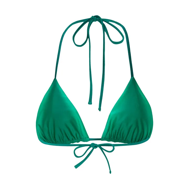 Alma Deia Haut de Maillot de Bain Triangle Réversible | Vert