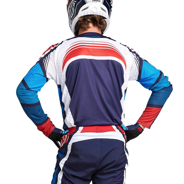 Troy Lee Designs - Maillot SE Pro Wavez Navy / Blanc / Rouge