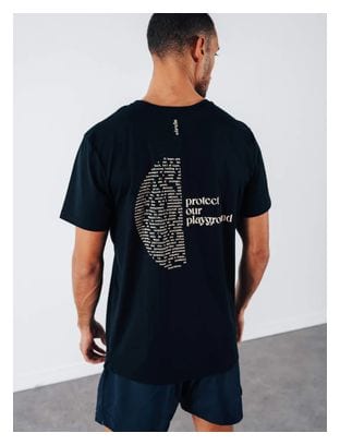 Maillot manches courtes Running Circle Iconic Manifesto Noir