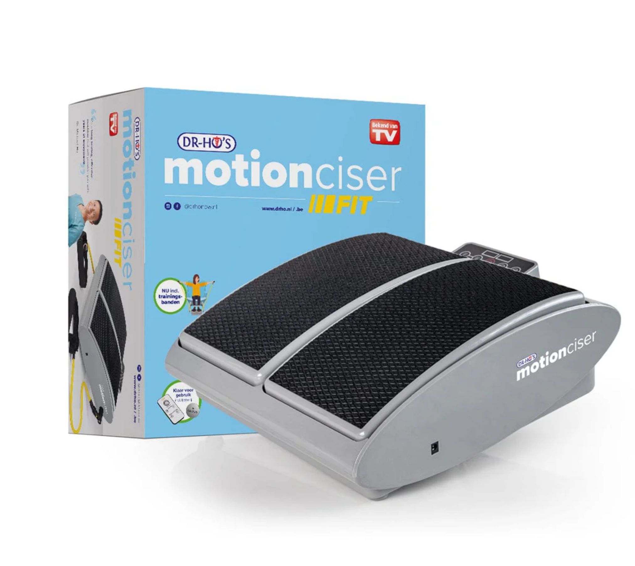 DR-HO'S MotionCiser FIT, Fußmassagegerät mit Wärmefunktion und Fernbedienung, inkl. Widerstandsband